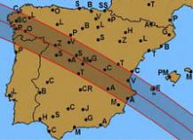 annular eclipse zone