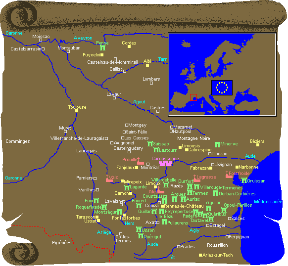 Mapa del Lenguadoc