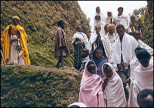 Creyentes en las Iglesias de Lalibela