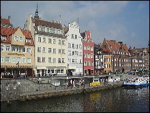 Gdansk, edificios al lado del río