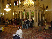 En la mezquita de los Omeyas en  Damasco