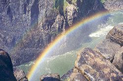 Arco iris en Vic Falls
