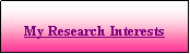 Cuadro de texto: My Research Interests 