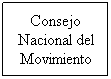 Cuadro de texto: Consejo Nacional del 
Movimiento
