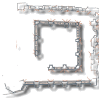 El Claustre. Segle XIV./El Claustro. Siglo XIV./The Cloister. XIVth century.