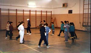 Taller de dansa a l'escola Jos Echegaray