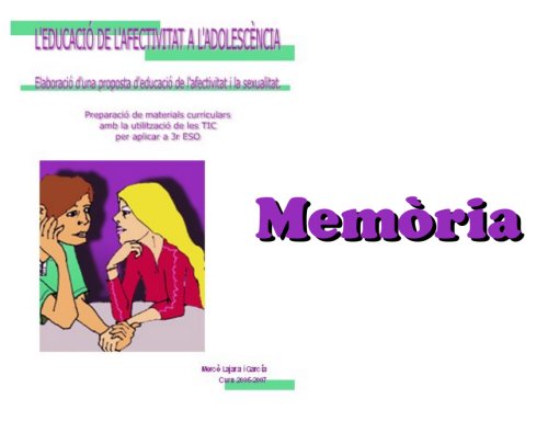 Mem&ograve;ria - Clica-hi