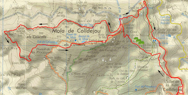 Mapa de l'itinerari