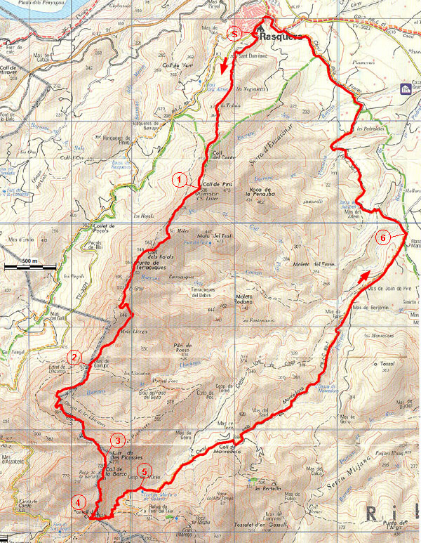 mapa del recorregut