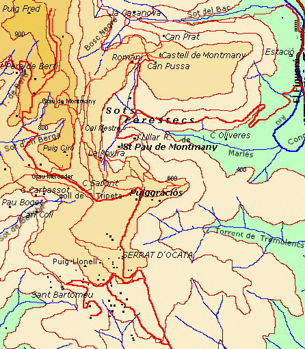 Mapa de la zona
