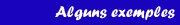 Alguns exemples d'Euclides