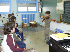 A l'aula de msica