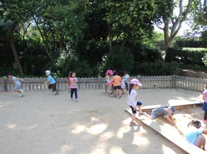 Mat de jocs al Parc de les Aiges