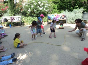 Mat de jocs al Parc de les Aiges