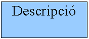 Quadre de text: Descripció