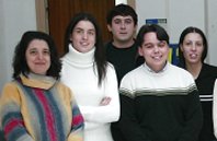 La Cari, L'Anna, en Vitaly, en David i la Nuri