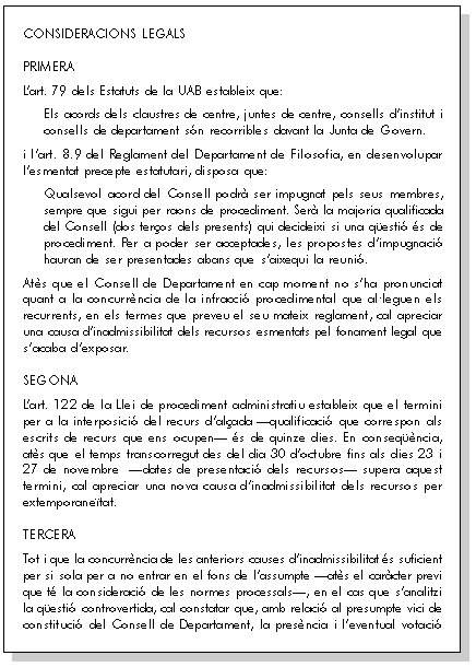 Exemple de l'informe (2a pàgina)