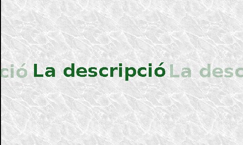 la descripcio