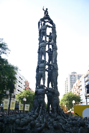 Monument als castellers.