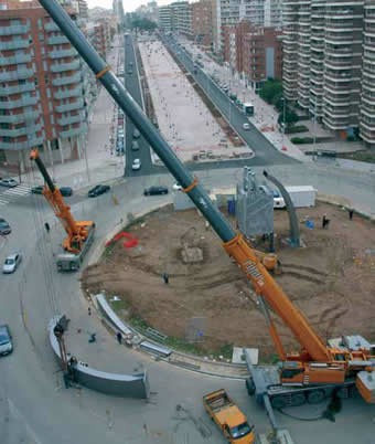 torre dels vents en construcció
