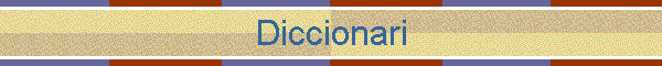 Diccionari