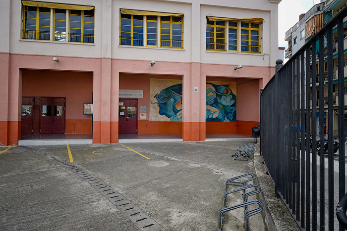 Pintura i porta del centre