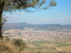 Igualada vista des de la Tossa de Montbui