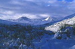 This is a picture of Snowdon in the winter.