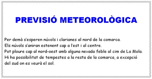 Previsió meteorològica