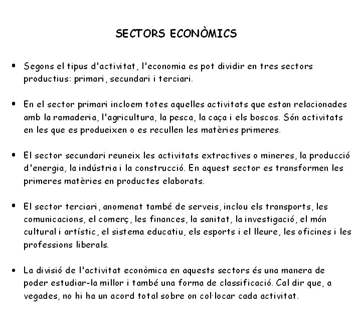 Sectors econòmics