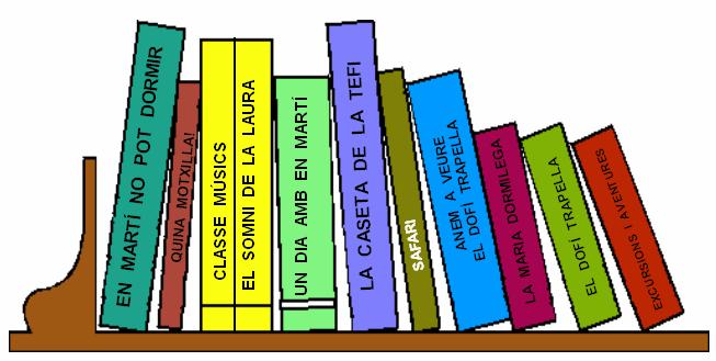 menú  biblioteca de contes