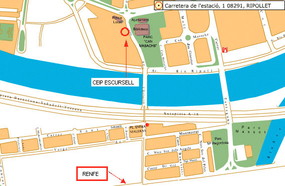 Mapa Accés a CEIP Escursell i artolit