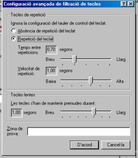 repetició del teclat