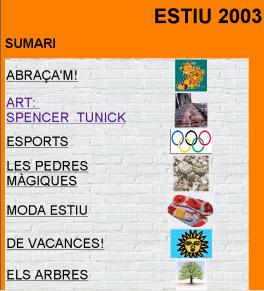 Sumari Estiu 2003