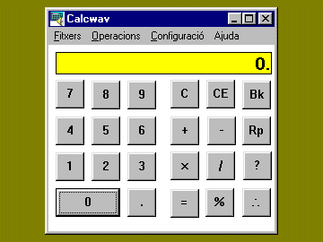Calcwav -calculadora parlant-