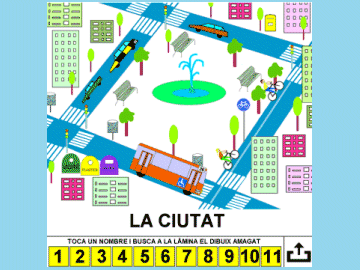 La ciutat, orientaci espaial  -Tauleta -