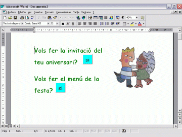 La invitaci daniversari -Clic -