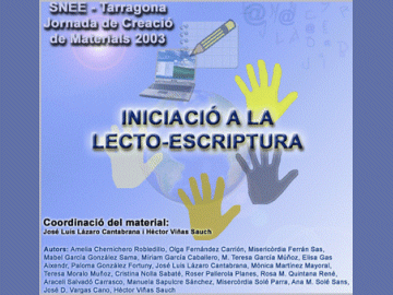 Iniciaci a la lectoescriptura -Clic -