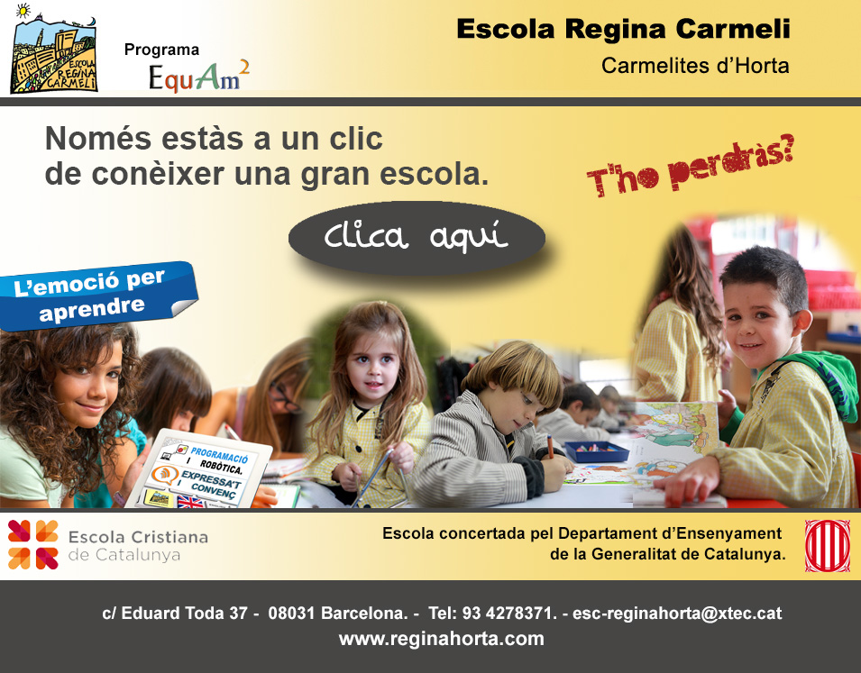 Enllaç a la web de l'Escola Regina Carmeli Horta