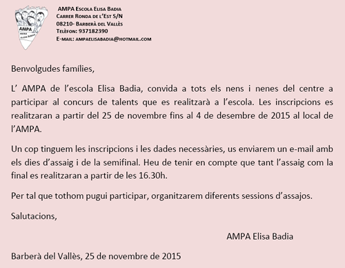 ampa nov 15