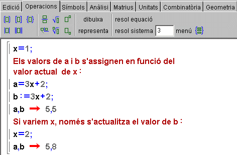 Variables :=