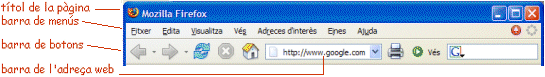 Barres d'eines del Netscape