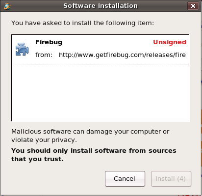 Firebug install Firebug install