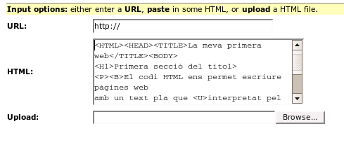 Procés de neteja amb Tidy (I)