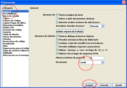 Afegint el diccionari català