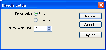 Dividir cella en files