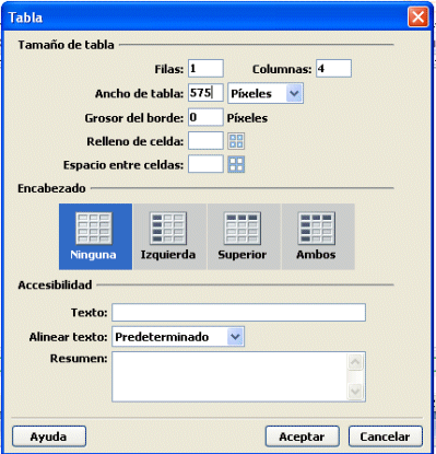 Inserir taula