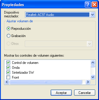  Propietats del control de volum