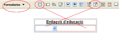 Inserir formulari