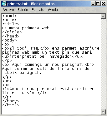 Codi font de ''primera.htm''